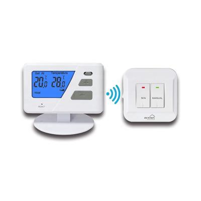 China Wireless Temperature Control LCD 868Hz Digital Room Boiler Thermostat for sale