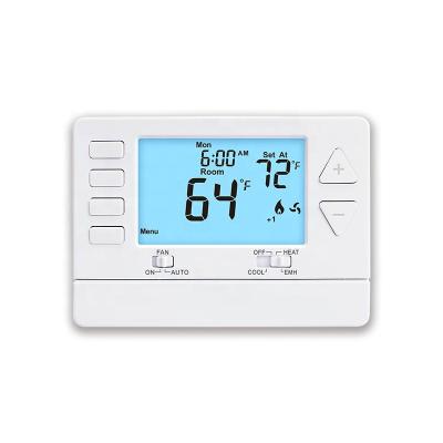 China Modern Large Screen Air Conditioner Controller Heat Pump 24V Room Thermostat for sale