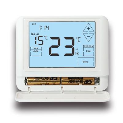 China Factory direct sale energy saving 5/1/1 programmable heat pump floor heating room thermostat for sale