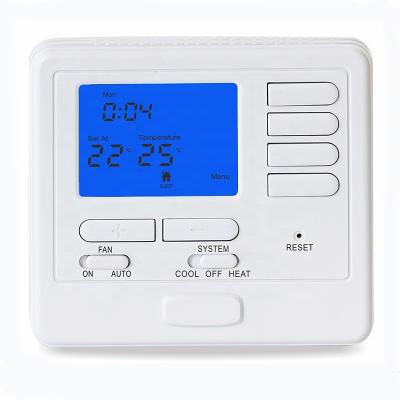 China Low Voltage 24V Modern Programmable Central Heating Air Conditioner Wall Thermostat for sale