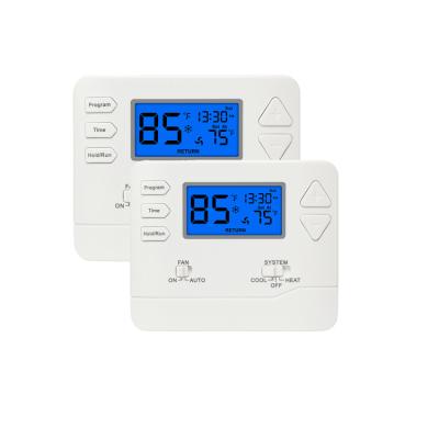 China Single Stage 1 Energy Saving Heat 1 Cool 24V HCAC System Weekly Programmable Thermostat for sale