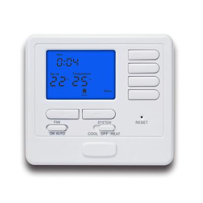 China Energy Saving OCSTAT Customized Programmable Blue Color Backlight Room Thermostat for sale