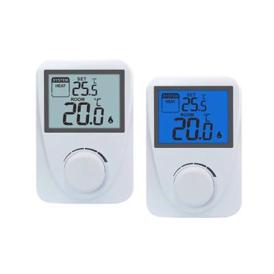 China OEM ODM Support Heating and Cooling Large Digital LCD Display HVAC Omron System Room Thermostat for Fan Coil for sale