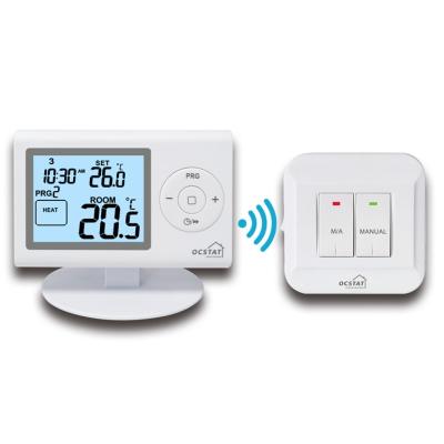 China OEM / ODM Energy Saving Service Provided Electronic Programmable RF Room Thermostat Heating And Cooling for sale