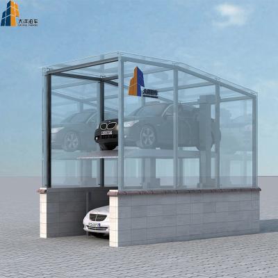 China NINGBO-1Small Double-Easy Single Car Mini Home Used 2 Level Hydraulic Parking 2 Post Car Lift; ‰ ¤ 5700mm*2800mm*3640mm for sale