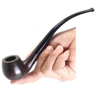 China CLASSIC Extra Long Stem Wooden Beadle Reading Pipe Tobacco Pipe Smoking Pipe for sale