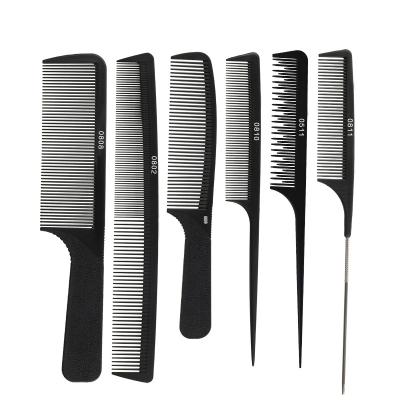 China Salon Barber Black Carbon Cutting Comb Carbon Hair Comb for sale