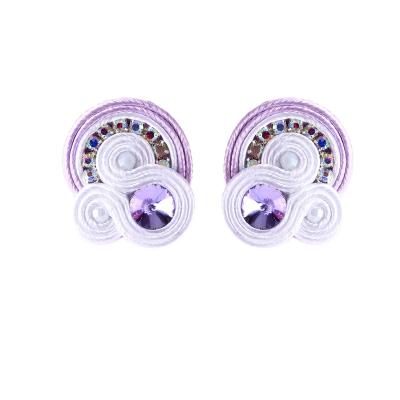 China 2022 New Handmade Weaving Crystal Earring Banquet Female Ear Soutache BOHEMIA Drop Earring Ethnic Jewelry Accessories for sale