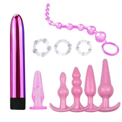 China Amazon Hot Sale Anal Toy Butt Plug For Men And Women Sex Game Butt Plug Insertion Massager Set for sale