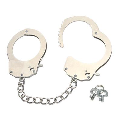 China BDSM Sex SM Sexy Bondage Toy Handcuffs Stainless Steel Chain Handcuffs Plush Handcuffs Wholesale for sale