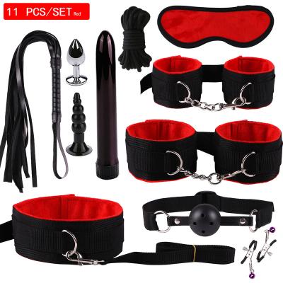 China BDSM Sex Sexual Violence Products In Bed 7-11Pcs Sex Bondage Kit BDSM Japanese Bondage Costume Adult SM for sale