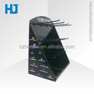 China Amplify your branding profile and draw attention to your product hot sale cardboard active hooks display for cell phone accessories jars Begboard paper shelves for sale