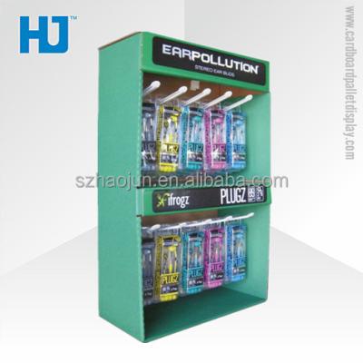 China Retail Customized Partner Cardboard Display For Headphones Cardboard Shelf Display for sale