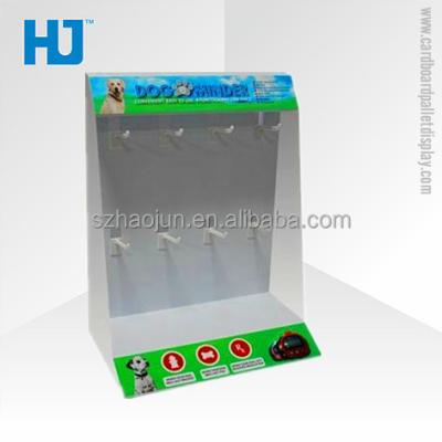 China Counter Top Retail Bestseller Displays With Hooks For Pet Products Accessory Design for sale