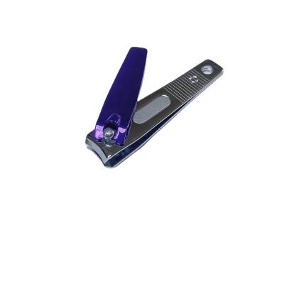 China OEM Customized Colorful Portable Medium Carbon Steel Finger Nail Clippers Portable Cutters With Laser File for sale