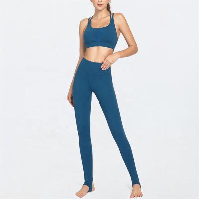 China Breathable Melody Use Trash Lift Women Workout Leggings High Waist Mesh Yoga Sets Gym Wear Wholesale Private Label for sale