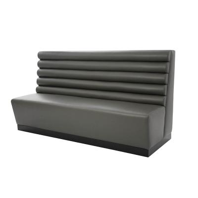 China Modern Leather Booth Sofa YB-019-1 China Supplier 2 Two Seats Restaurant Furniture Restaurant Booth Sofa for sale