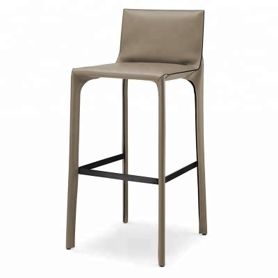 China Modern simple leather bar chair design iron BI-CAST bar umpire chair for bar for sale