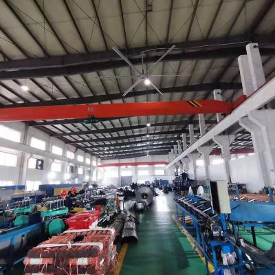 China 300mÂ ² 16ft 5m large hvls pmsm motor donkey fan for sale