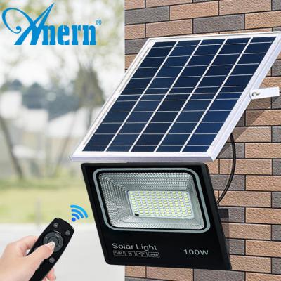 China Garden Anern 2022 New 200w 300w Led Solar Power Flood Light For Garden for sale