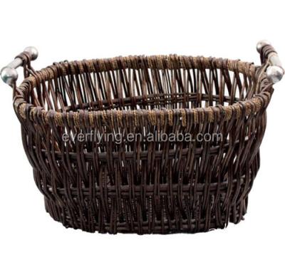 China No Woven Storage Basket Baskets With Handle, Handmade Wicker for sale