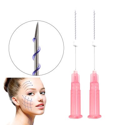 China Easy To Use Anti Wrinkle Lifting Thread Fio De Mono Screw 29G 50MM Pdo PCL PLLA Threads Face Thread Lift for sale