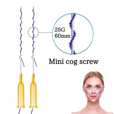 China Easy To Use High Quality Beauty Products PDO Mini Cog Screw Tooth Face Nose Barbed Eye Lifting PDO Mini Thread Tooth Screw for sale