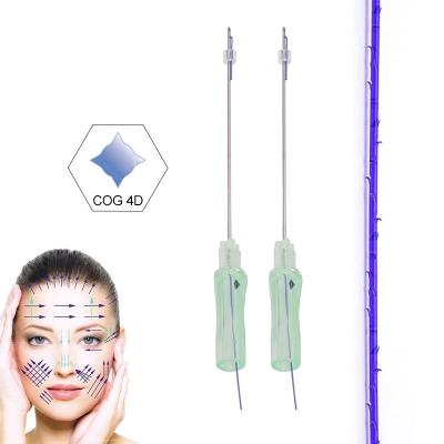 China Easy to use 21G 60mm barbed tooth pdo hiols eye best medical fox skin lifting cirugia L wire mesotherapy for sale