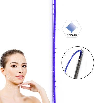 China Easy to use factory price disposable aptos face body tightening sharp tooth 4d pdo lifting thread 23g 60mm for sale