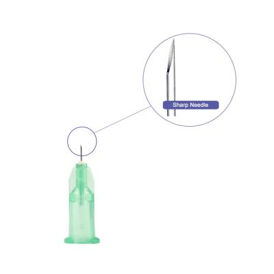 China Sharp Needle Disposable Sterile Hypodermic Needle Piercing Syringe Injection Tip Needle Medical Use 30G 25mm Transparent Tool Parts for sale