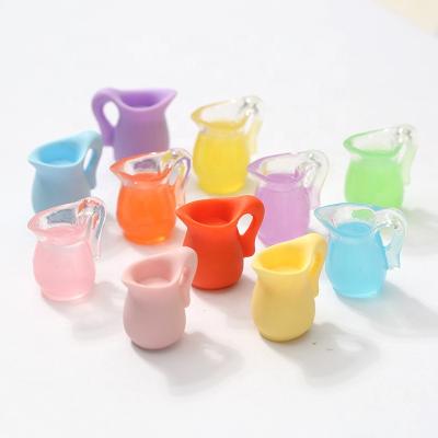 China 1:12 DIY TOY Simulation Macaron Color Juice Transparent Cute Cup Juice Dollhouse Miniature for sale