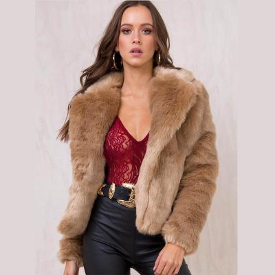 China New desgin viable faux fur coat grown coat winter jacket faux fur factory shenzhen lily soft cheng for sale