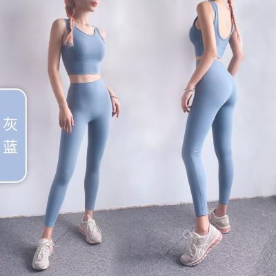 China 2022 High Quality Viable Hot Selling Woman Yoga Suit Girl Gym Clothing Sport Gym Fitness Sets Tracksuit For Women for sale