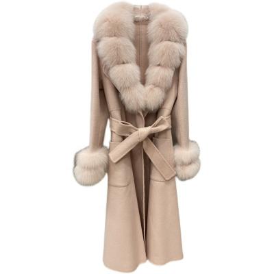 China Viable Autumn Winter Custom Women's Cashmere Coat Ladies Low MOQ Wool Coat for sale