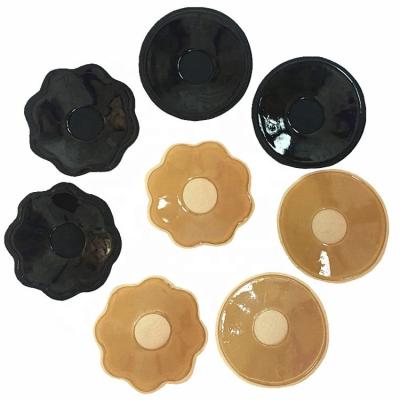 China Breathable Satin Material Nipple Guard Tape Pasties Nipple Guard Reusable Silicone Covers For Women Sexy Nipple Covers for sale