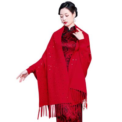 China Best Selling Newest Products Top Quality Solid Tassels Wedding Dress Shawl Scarf Women Women Scarf Suppliers for sale