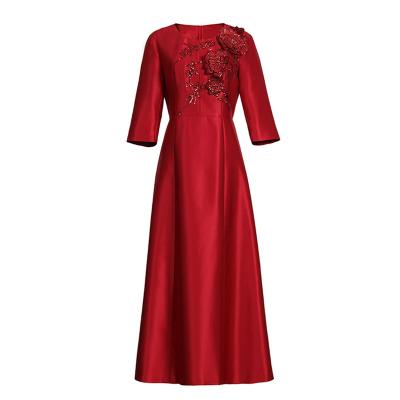 China 2021 New Fashion Evening Dress Chinese Traditional Dress Women's Clothing Anti-static Four Seasons Dress Women's Dress for sale