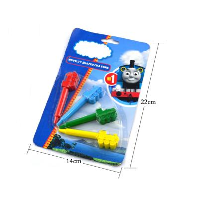 China School Train Plastic Pencil Thomas 3D Shape Cute Pencil For Kids Drawing for sale