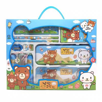 China Hot Selling Kids Gift Stationery Cartoon Stationery Set Back To School Items For Children for sale