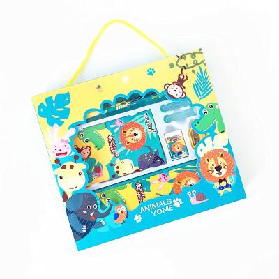 China Kids Gift Stationery Kids Cartoon Stationery Gift For School Eraser Pencil Case/Ruler Set For Kids for sale