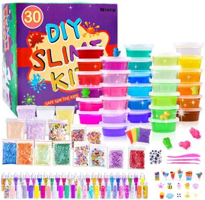 China Funny Educational Toy Art Craft Slime Supplies DIY Party Activity Mud Making Kit For Girls Boys Kit Slime for sale