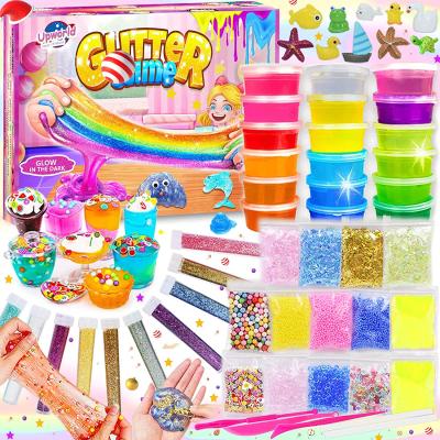 China Kids Toys Slime Kit for Kids DIY Slime Making Kit with 18 Colors Crystal Clear Slime for sale