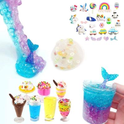 China Funny Educational Foam Toy Ball Beads Mud Slices Charms Fluffy Color DIY Mud Sludge Making Kit for sale