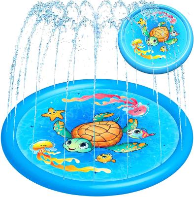 China Water Entertainment Splash Pad Inflatable Floating Water Sprinkler For Toddlers Kiddie Baby Pool Outdoor Games Water Mat Toys for sale