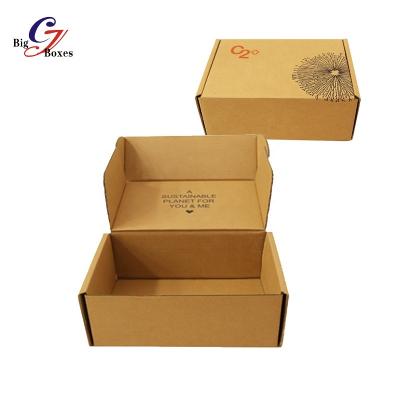 China Recycled Materials Double Side Printed Custom Wholesale Cardboard Mailer Logo Boxes Cut Die Shape For Clothes And Shoes for sale