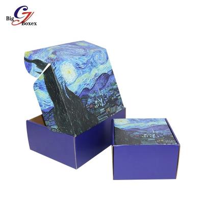 China Recycled materials wholesale custom made corrugated carton paper mailer mailer apparel packaging box for dress fabric underwear mailer gift box for sale