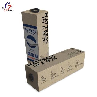 China Recycled Materials 5 Ply FSC Flexo Logo Print Customized Big Shipping Packaging Boxes Long Corrugated Paperboard For Packing Bedding for sale