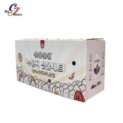 China Handmade Free Design Cardboard Gift Packaging Boxes Logo Paper Corrugated Carrying Cardboard Custom Made For Food for sale