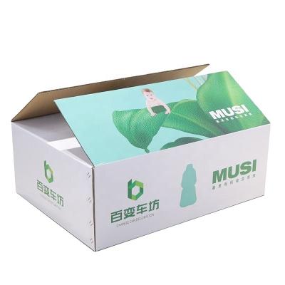 China OEM ODM Design Logo Printing Custom Folded Packing Recyclable Box Corrugated Cardboard Boxes Packaging For Consumer Electronics Shipping for sale