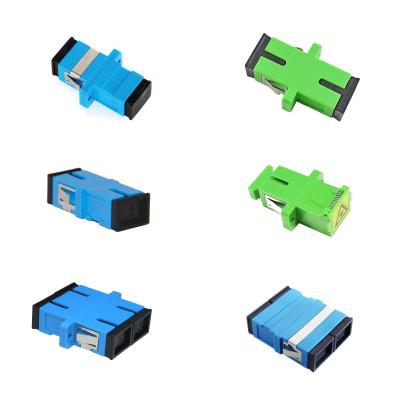 China Dustproof Earless Duplex FTTH Quad Coupler SC Fiber Optic Adapter Simplex Earless With APC UPC PC for sale